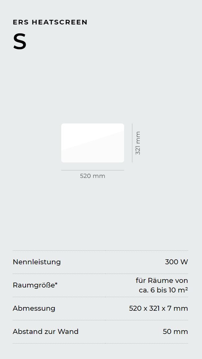 Datenblatt ERS Heatscreen Modell S